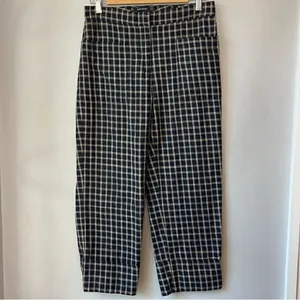 Zara Checkered Plaid Pants Crop thumbnail 6