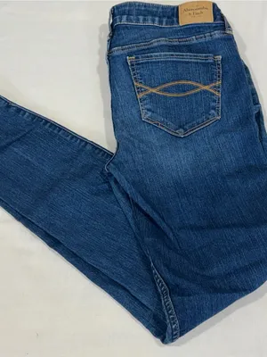 Abercrombie & Fitch Skinny Denim Jeans Women's Size 8R W29 L29 Dark Wash thumbnail 5
