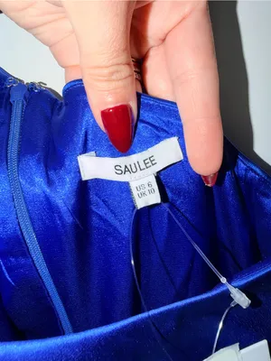 Sau Lee x Revolve One Shoulder Preston Dress - Egyptian Blue thumbnail 9
