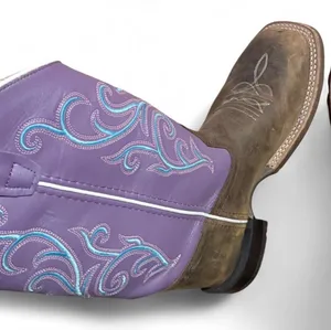 Old West square toe boots women’s size 6 / youth 4.5 thumbnail 3