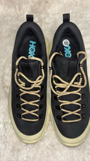 RARE Hoka tour Summit leather rubber zig-zag string up trail ready NURSING-shoes.. thumbnail 3