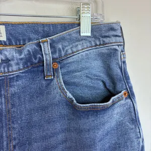 Abercrombie & Fitch The Ankle Straight Jeans Medium Wash‎ Ultra High Rise 32/14S thumbnail 5