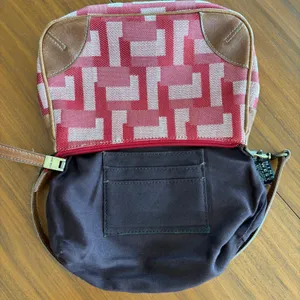 Vintage Nine West Red Shoulder Bag Y2K 2000s Boho Revival 70s Retro thumbnail 8
