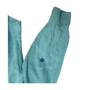 Lauren Ralph Lauren Top Womens Large Blue Linen Coastal Button Up Preppy Casual thumbnail 4