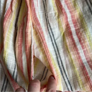 Free People Summer Nights‎ Striped Dress in Yellow Tunic Mini Size S Small Boho thumbnail 10