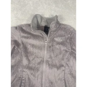 The North Face Osito Fleece Jacket‎ Womens Medium Gray Full Zip Soft High Pile thumbnail 6