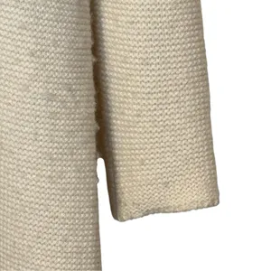 J. McLaughlin Womens Cream Wool Cashmere Faux Fur Trim Cardigan Sweater Small thumbnail 5
