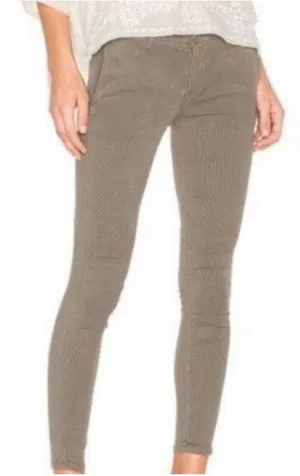 The Great Olive Green Corduroy Rambler Ankle Pants 25 Flawed thumbnail 1