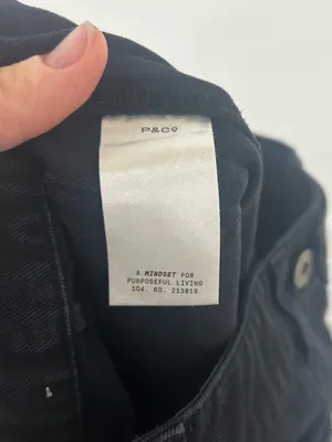 P&CO Womens Service Fatigue Cotton Workwear Denim Pants in Black Size 10 thumbnail 7