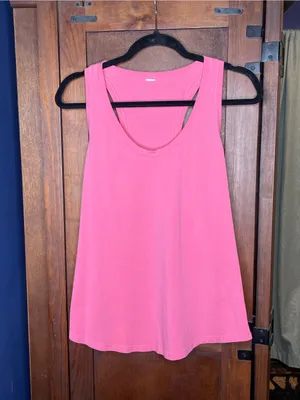 Lululemon Womens Pink Racerback Tank Top Small Loose Fit Yoga Athletic Sporty thumbnail 2