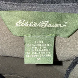 Eddie Bauer Womens Full Zip Fleece Vest‎ Brown Black Mock Neck Size M Outdoor thumbnail 4