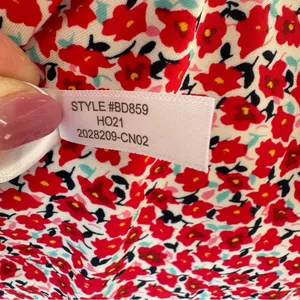 J. Crew Floral Print Bikini High Waist‎ Bottoms & Ruffle on Top Bottom-XS Top-M thumbnail 11