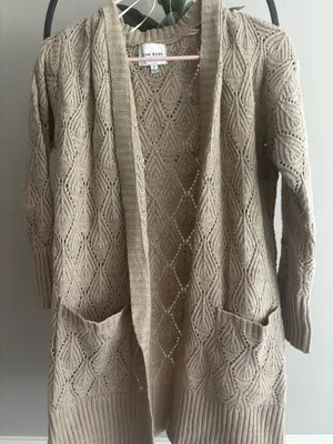 Pink Rose Cardigan Sweater thumbnail 1
