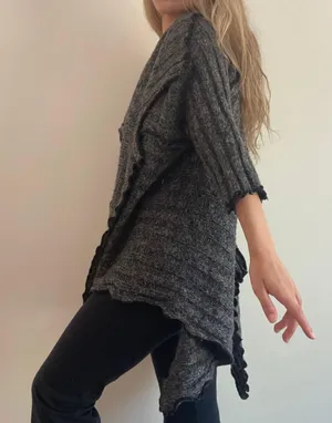 Grey Essential Cardigan Gray thumbnail 3