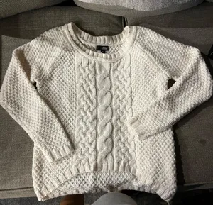 Cream Cable Knit Sweater thumbnail 1