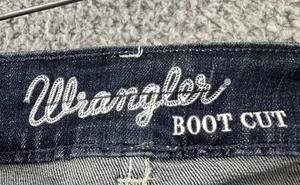 Wrangler Mae Bootcut Jeans Mid Rise Cotton Blend Western Rodeo Cowgirl 13 x 33.5 thumbnail 3