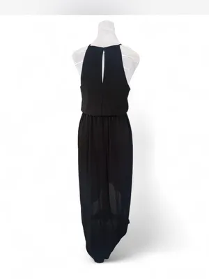 Lush Black Halter-Style Maxi Dress thumbnail 3