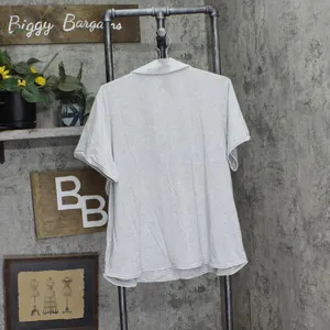 NWT State Of Day 2-Pc. Short-Sleeve Pajama Set 100180145MS Gray Heather XL thumbnail 4