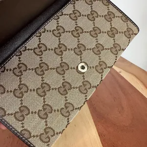 Pre-Owned Gucci Britt GG Canvas Continental Wallet‎ thumbnail 11