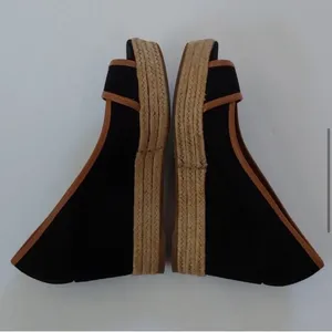 Tory Burch‎ Majorca Espadrilles Peep Toe Wedge- Size 8.5 thumbnail 7