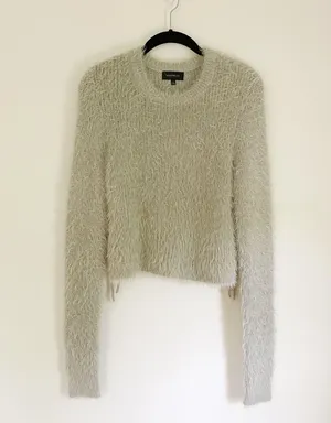 Majorelle / Revolve Marjorie Fuzzy Knit Sweater in Quartz thumbnail 9