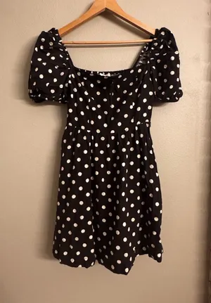 CAMILA‎ COELHO Polka Dot Puff Sleeve Dress thumbnail 1