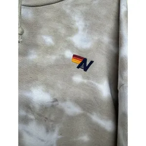 Aviator Nation Hand Dyed Relaxed Pullover Hoodie Sweatshirt Tie Dye Sand Size XL thumbnail 8