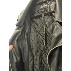 Dolls Kill Current Mood NWT Circuit Breaker Moto Trench Coat Sz XL Vegan Leather thumbnail 13