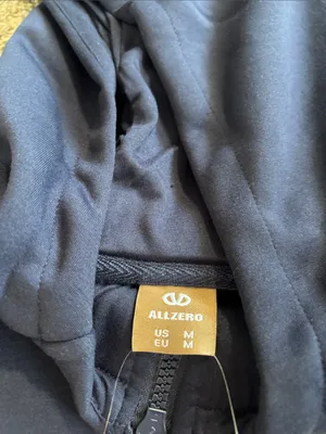 Allzero 1/4 Zip Hoodie size medium NWT Blue thumbnail 3