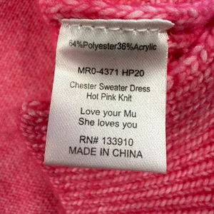 Show Me Your Mumu Chester Sweater Dress Womens Medium Pink Turtleneck‎ Flirty thumbnail 8