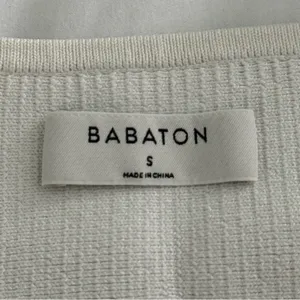Aritzia Babaton Sculpt Knit White Crop Top thumbnail 5