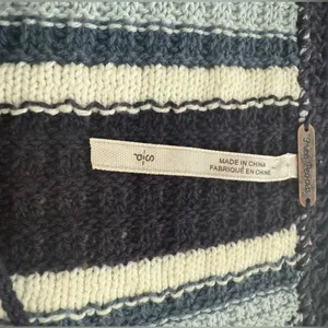 Free‎ People Tunic Sweater Mini Dress Boho Knit Navy Baby Blue Cozy Chic Small thumbnail 8