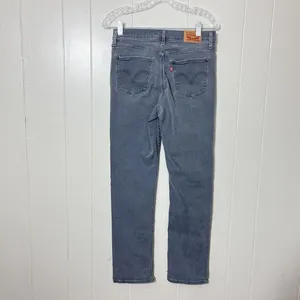 Levi’s Women’s Classic Straight Leg Gray Jeans Size 27 Casual Stretch Denim thumbnail 3