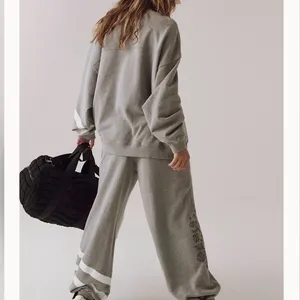 Free People Movement FP All Star Buti Oversized Gray Graphic Sweatshirt NWOT thumbnail 3