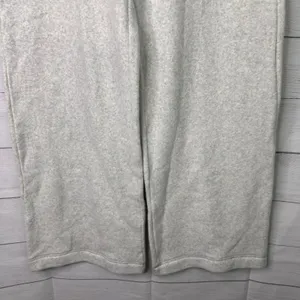 Haven Well Within Cozy Heather Gray Fleece Wide Leg Lounge Pants Sweatpants L thumbnail 4