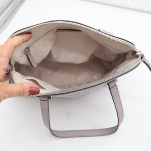Kate Spade Satchel Womens Medium Larchmont Avenue Dome Gray Leather Crossbody thumbnail 9