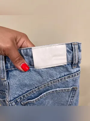 Meshki women’s straight leg light blue denim size 8 high rise raw hem thumbnail 7