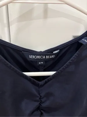 Veronica Beard Neeta Center Ruched Sleevless Knit Top Size Medium thumbnail 3