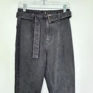 Reformation Size 26 Jeans‎ High & Skinny Erie Dark Wash Denim Belted High Waist thumbnail 9