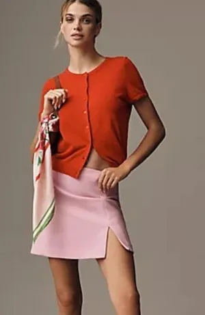 Colette Faux-Leather Mini Skirt by Maeve US 6 thumbnail 1