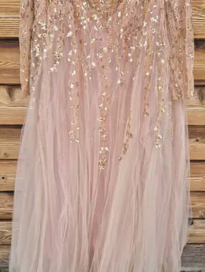 NWT Mac DUGGAL 20295 Embellished V Neck Long Sleeve A Line Gown Size 24 thumbnail 9