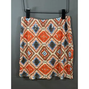 Francesca’s Sequin Bodycon Mini Skirt Multi Diamond Pattern Womens M Blue Size M thumbnail 5
