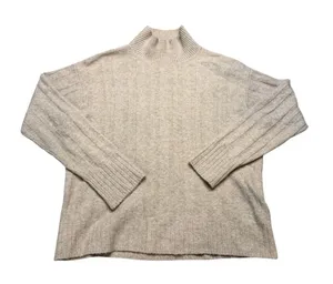 ✨ J.Crew Merino Wool Blend Mock Neck Sweater Size‎ Small ✨ thumbnail 1