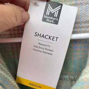 NWT Members Mark Shacket size M relaxed fit thumbnail 4