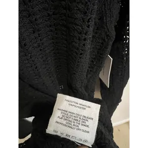 Anthropologie NWT Medium Rumored Black Beyond the Sea Fishnet Knit Mini Dress thumbnail 9