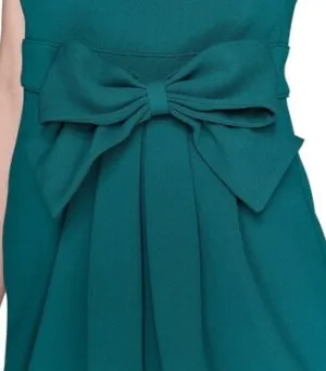 KARL LAGERFELD PARIS EVERGREEN Bow Waist Scuba Crepe Sheath Dress 14 thumbnail 6
