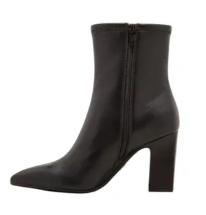 A New Day Ankle Boots Donna Women's Size 10 Black 3½" Heel Side Zip Faux Leather thumbnail 2