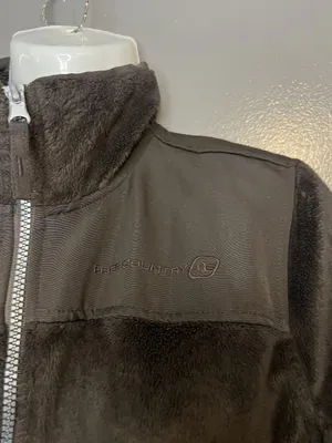 Free Country Jacket Womens Small Brown Plush Fleece Full Zip Zip Pockets Warm thumbnail 4