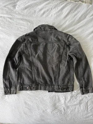 Levi's Faded Black Denim Trucker Jacket thumbnail 4