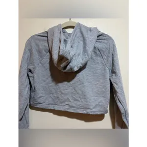 Gymshark Size S Small Training Cropped Hoodie Sweatshirt Gray thumbnail 11